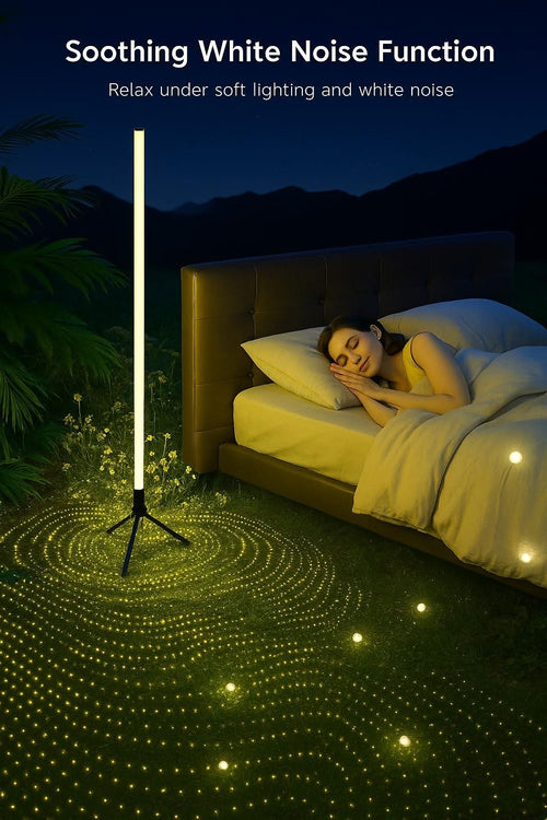 Lampadaire trépied RGB nordique – Éclairage d'ambiance LED élégant pour la maison