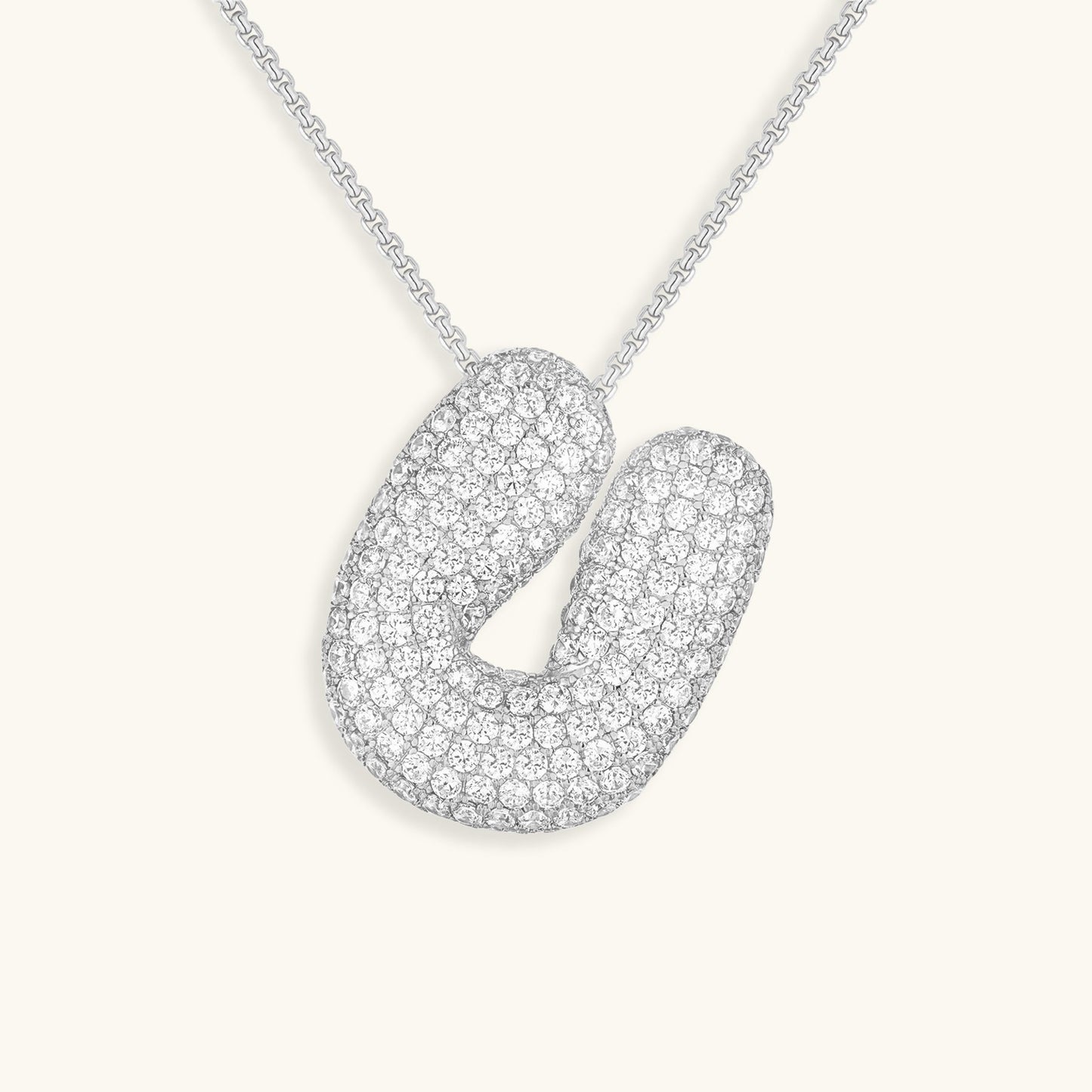 Collier Esme - Initiale en forme de bulle avec diamant — conçu pour inspirer votre style de vie.