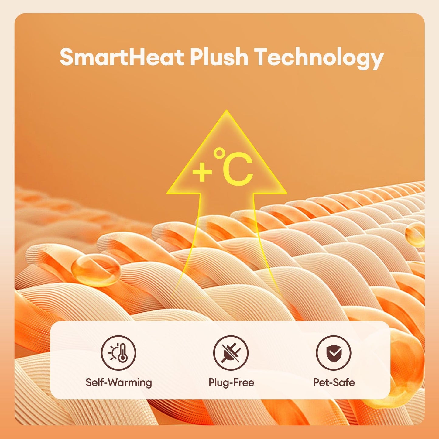 Lit orthopédique moelleux en forme de gâteau, amovible et en peluche, pour chiens et chats