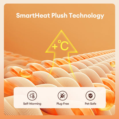 Lit orthopédique moelleux en forme de gâteau, amovible et en peluche, pour chiens et chats