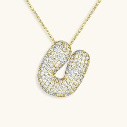 Collier Esme - Initiale en forme de bulle avec diamant — conçu pour inspirer votre style de vie.