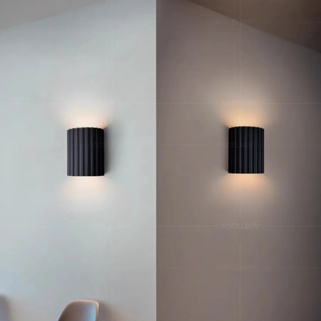 Applique murale scandinave côtelée – Luminaire moderne et minimaliste