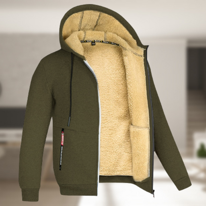 Veste à capuche | Polaire-Futter | Hiver | Sweat à capuche zippé | Sweat à capuche pour hommes