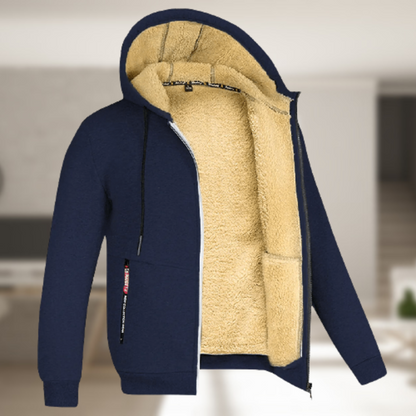 Veste à capuche | Polaire-Futter | Hiver | Sweat à capuche zippé | Sweat à capuche pour hommes
