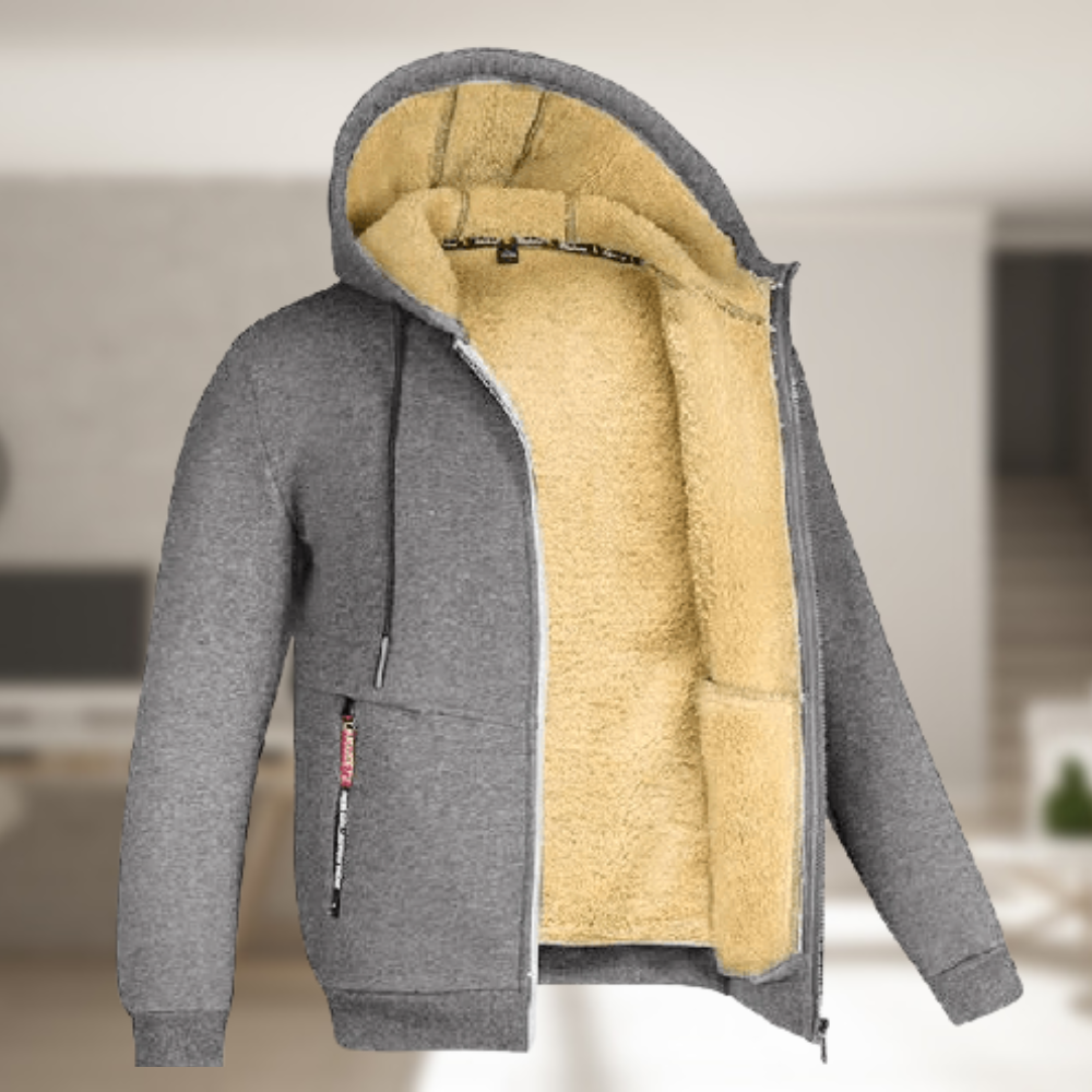 Veste à capuche | Polaire-Futter | Hiver | Sweat à capuche zippé | Sweat à capuche pour hommes