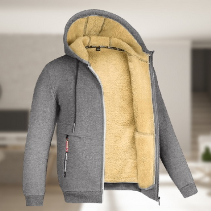 Veste à capuche | Polaire-Futter | Hiver | Sweat à capuche zippé | Sweat à capuche pour hommes
