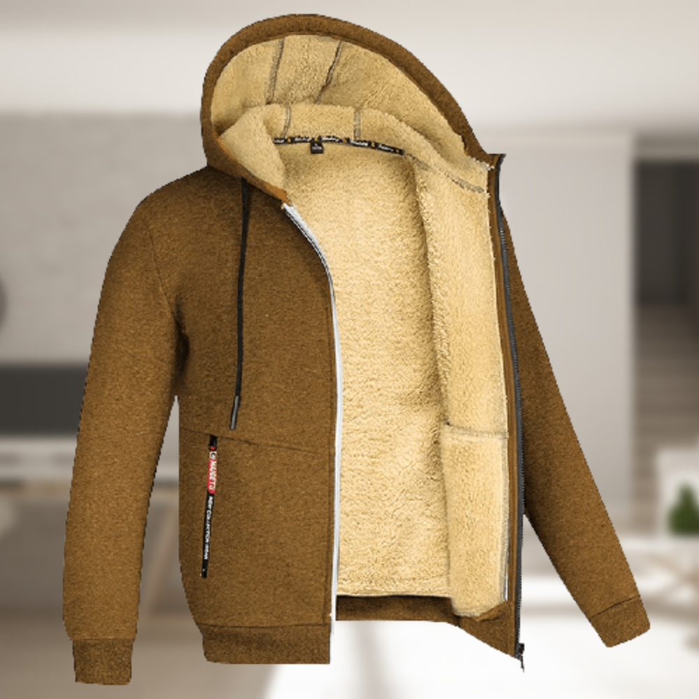 Veste à capuche | Polaire-Futter | Hiver | Sweat à capuche zippé | Sweat à capuche pour hommes