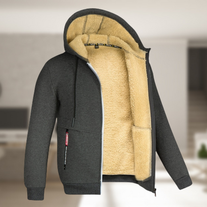 Veste à capuche | Polaire-Futter | Hiver | Sweat à capuche zippé | Sweat à capuche pour hommes
