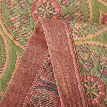 Couverture d'été réversible en coton pour une décoration intérieure chaleureuse et un confort léger