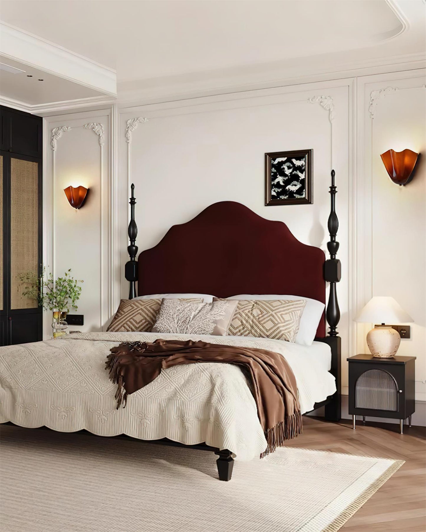 Appliques murales LED nordiques - Design en forme de pétales pour une décoration intérieure moderne