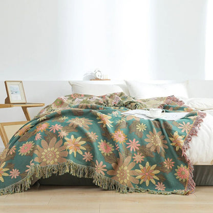 Wendbare Jacquard-Decke Verdant Bloom
