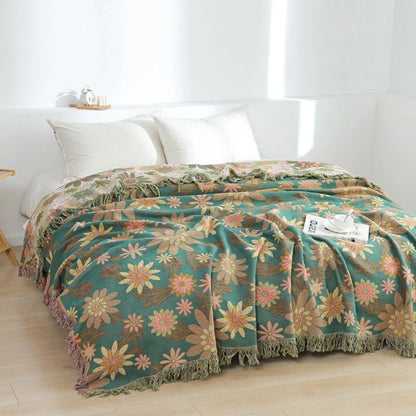 Wendbare Jacquard-Decke Verdant Bloom