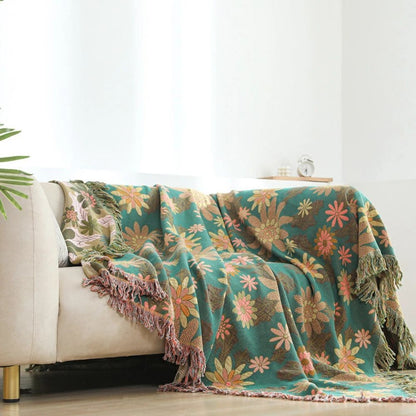Wendbare Jacquard-Decke Verdant Bloom