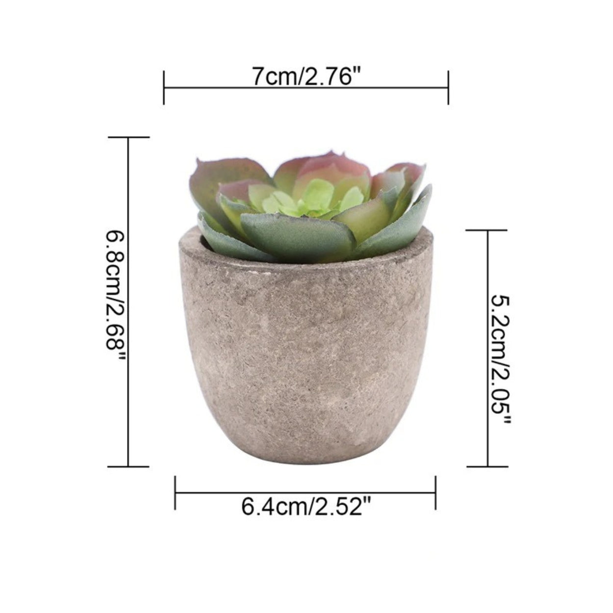 Plante succulente artificielle réaliste pour la décoration de la maison et du bureau