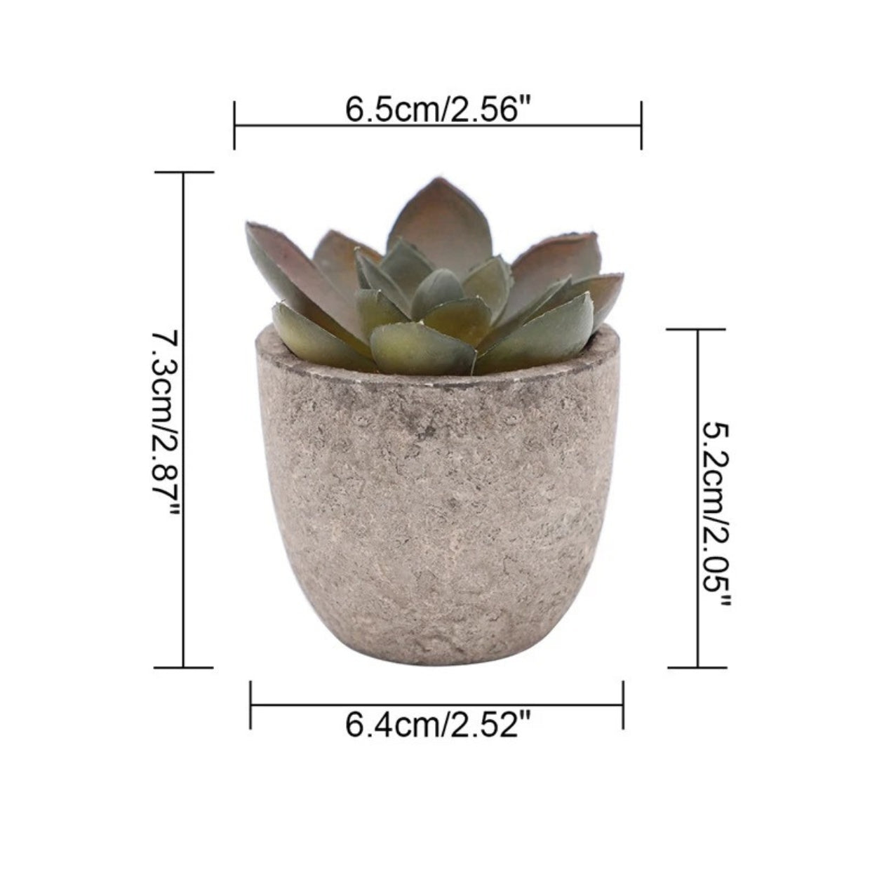 Plante succulente artificielle réaliste pour la décoration de la maison et du bureau