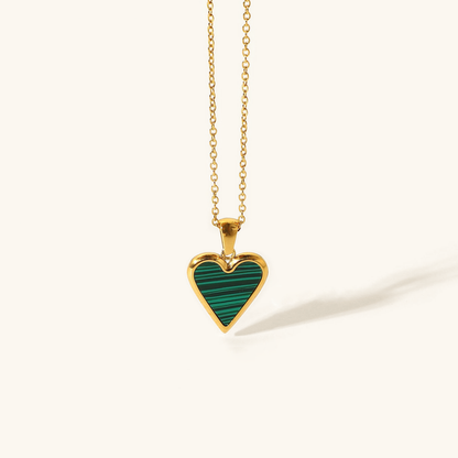 Blythe  - Stone Heart Necklace — made with care and attention to detail.
