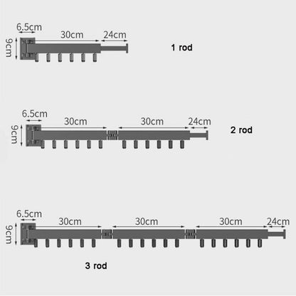 Étendoir à linge mural pliable - Solution gain de place