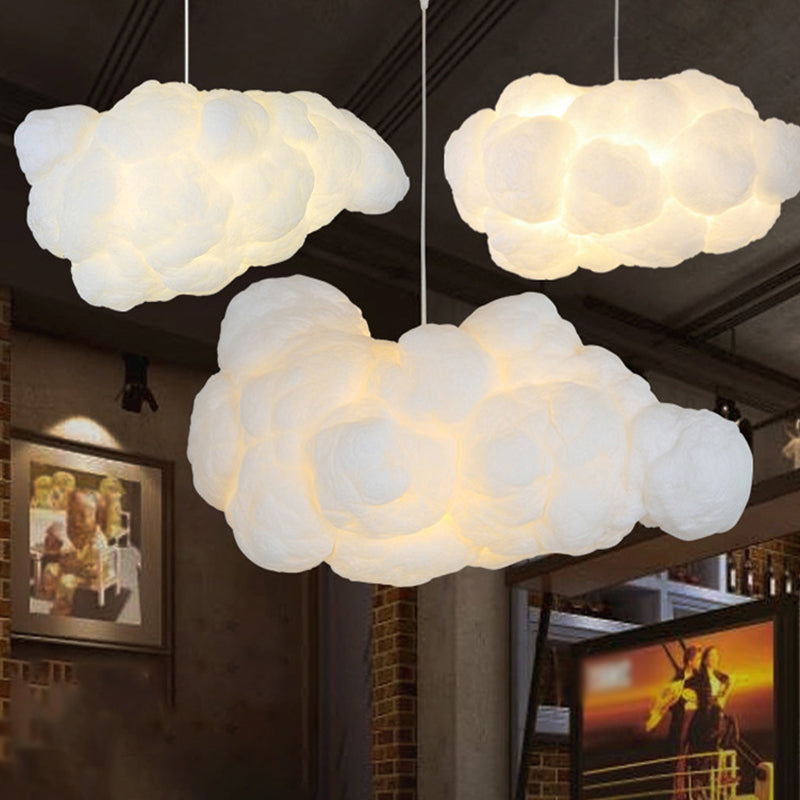 Suspension nuage en fibre de coton doux | Plafonnier moderne pour la maison