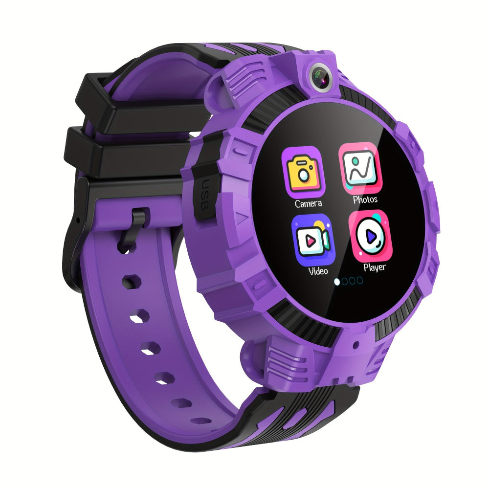 Montre connectée pour enfants avec écran tactile et caméra - Design violet