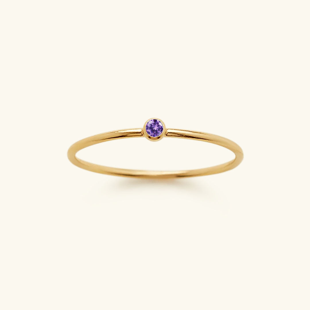 Briony - Birthstone Stacker Ring — made with care and attention to detail.
