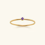 Briony - Birthstone Stacker Ring — made with care and attention to detail.