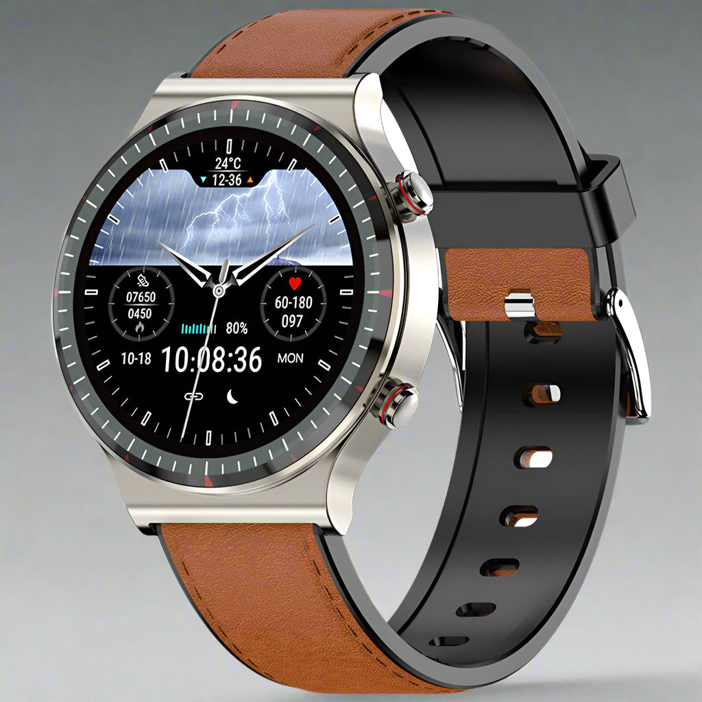 Montre connectée de fitness avec moniteur de fréquence cardiaque et d'oxygène sanguin - Suivi de santé