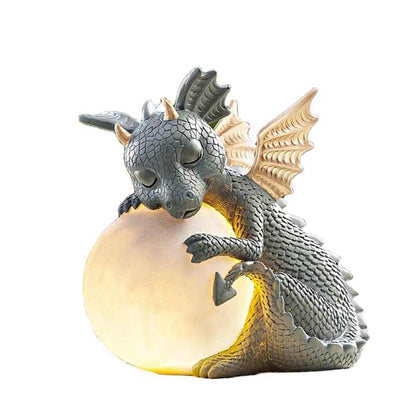 Veilleuse LED Dragon | Lampe de table en résine à lumière chaude pour la décoration intérieure