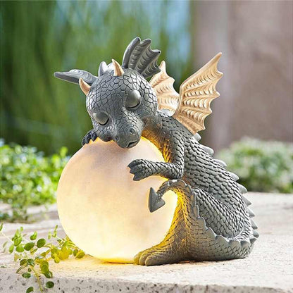 Veilleuse LED Dragon | Lampe de table en résine à lumière chaude pour la décoration intérieure