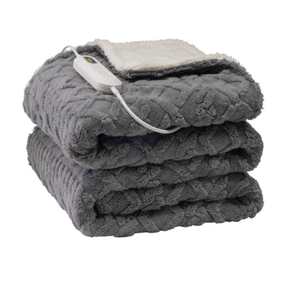 Neo Grijze Elektrische Kabelgebreide Verwarmde Deken