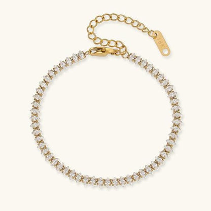 Bracelet de tennis Luna - Diamants — parfait pour celles qui privilégient le confort et le design.