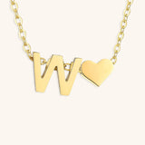 Mallory - Love Initial Letter Necklace — bringing modern charm to your space.