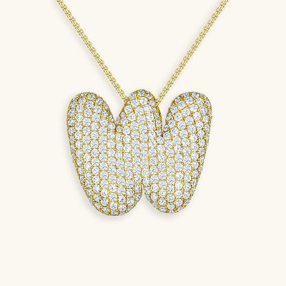 Collier Esme - Initiale en forme de bulle avec diamant — conçu pour inspirer votre style de vie.