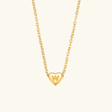 Juliette - Heart Initial Gold Necklace — crafted for everyday quality.
