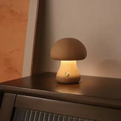 Touch Sensor LED Mushroom Night Light with Adjustable Brightness - Cozy Home Decor