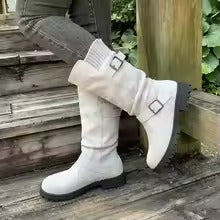 Femme Mid-Calf Cowboy Laarzen | Bottes tendance et confortables