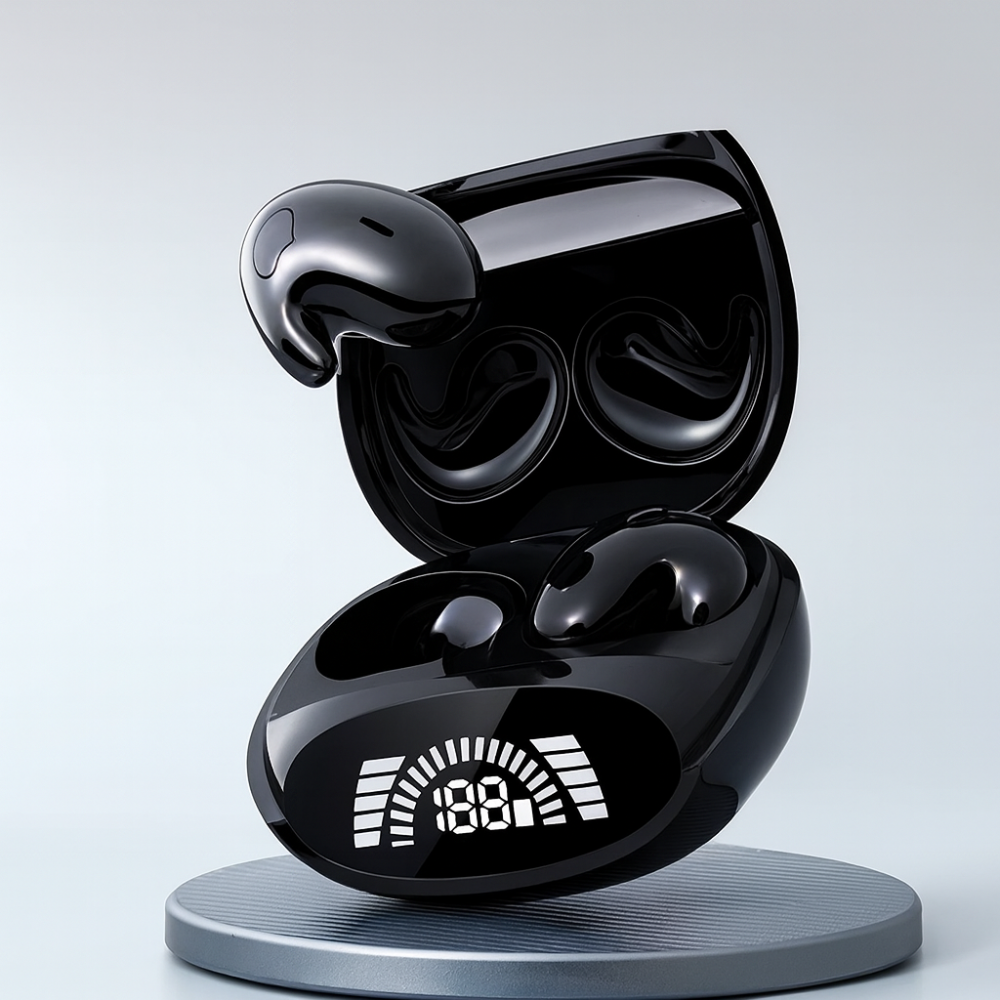 Kabellose Bluetooth-Ohrhörer, HiFi-Sound, Geräuschunterdrückung, wasserdicht