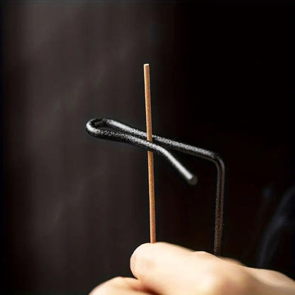 Wooden Incense Burner with Metal Holder for Aromatherapy & Meditation