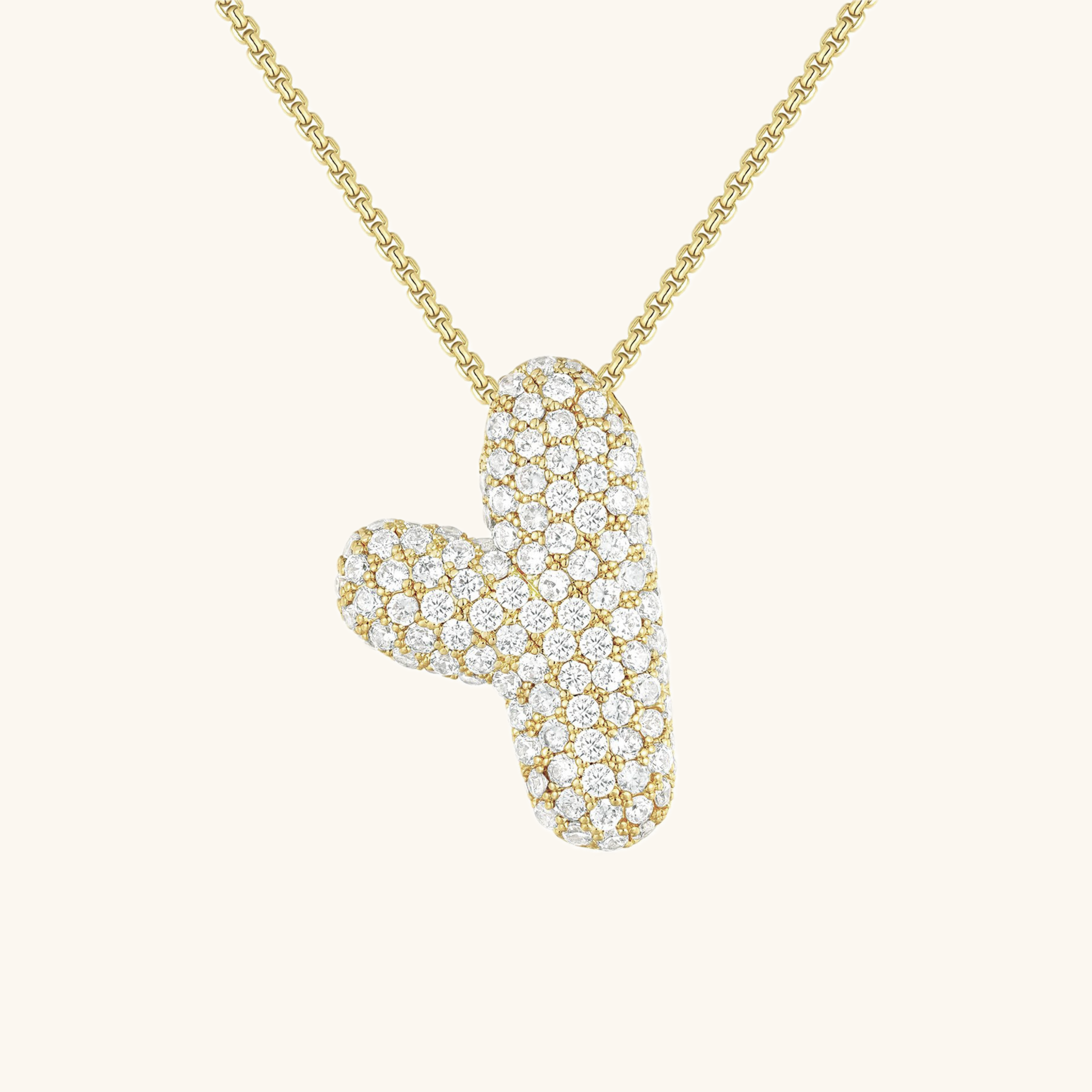 Esme - Bubble Initial Diamond Necklace — designed to inspire your lifestyle.