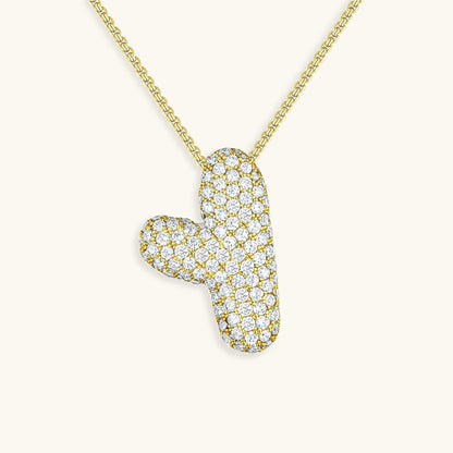 Collier Esme - Initiale en forme de bulle avec diamant — conçu pour inspirer votre style de vie.