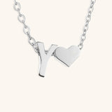 Mallory - Love Initial Letter Necklace — bringing modern charm to your space.