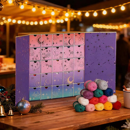 25-Day Knitting Advent Calendar | Winter Yarn Craft Kit for Beginners