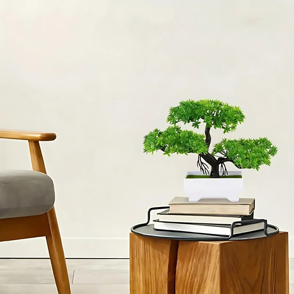 Yuriko Mini Artificial Bonsai Tree for Home Office Desk Decor