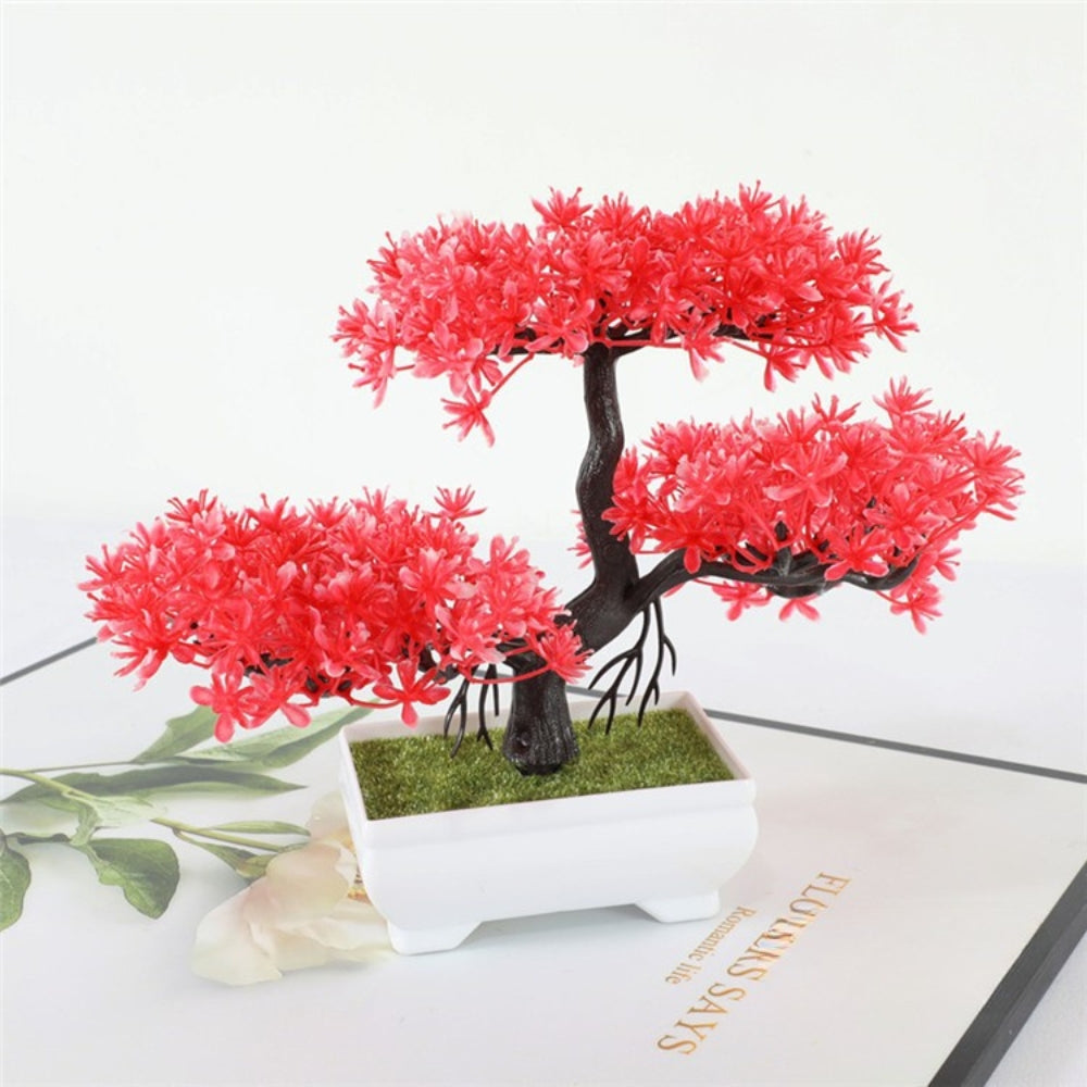 Yuriko Mini Artificial Bonsai Tree for Home Office Desk Decor