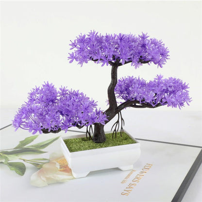 Yuriko Mini Artificial Bonsai Tree for Home Office Desk Decor
