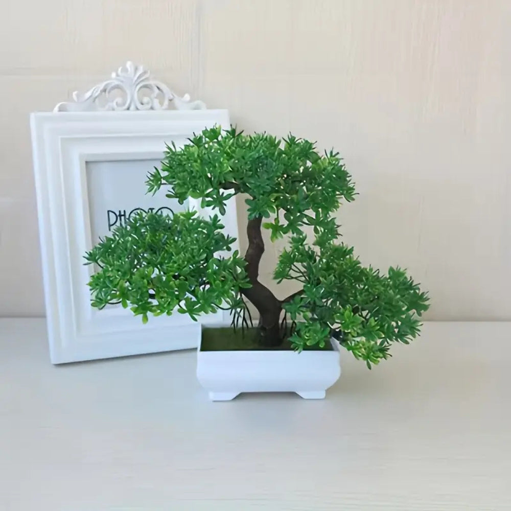 Yuriko Mini Artificial Bonsai Tree for Home Office Desk Decor