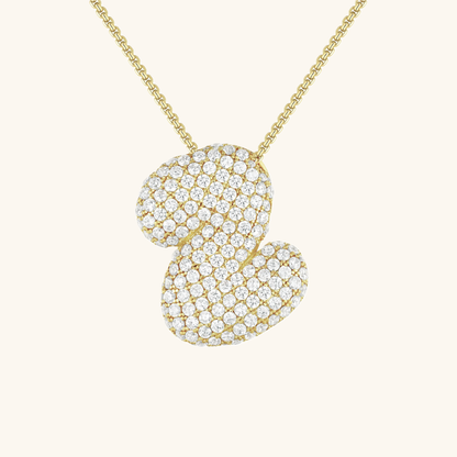 Collier Esme - Initiale en forme de bulle avec diamant — conçu pour inspirer votre style de vie.