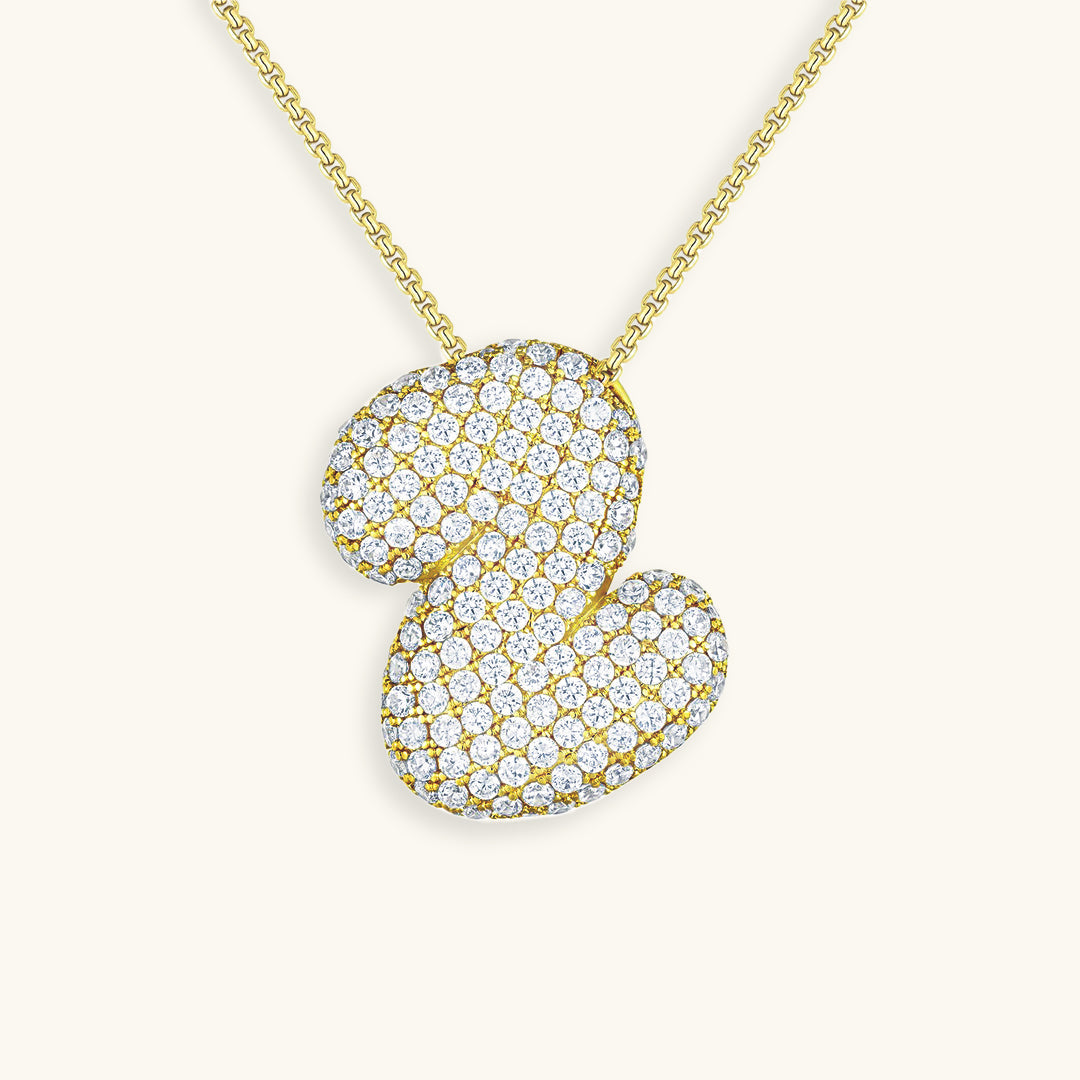 Esme - Bubble Initial Diamond Necklace — designed to inspire your lifestyle.