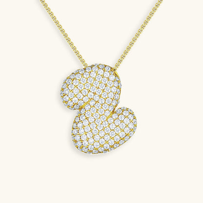 Collier Esme - Initiale en forme de bulle avec diamant — conçu pour inspirer votre style de vie.