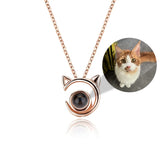 Delina - Personalized Photo Projection Cat Necklace — perfect for those who value comfort and design.