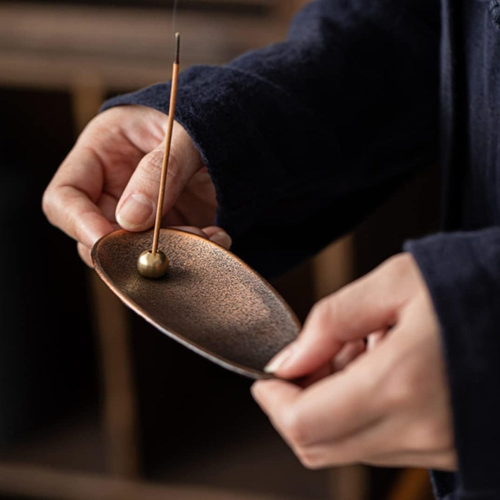 Zen Alloy Bead Incense Holder for Home Decor and Aromatherapy